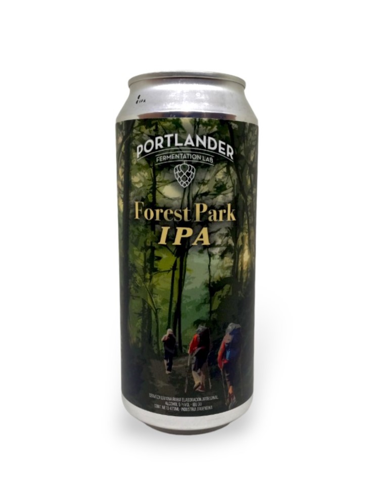 CERVEZA IPA -FOREST PARK- PORTLANDER LATA X 473 CC