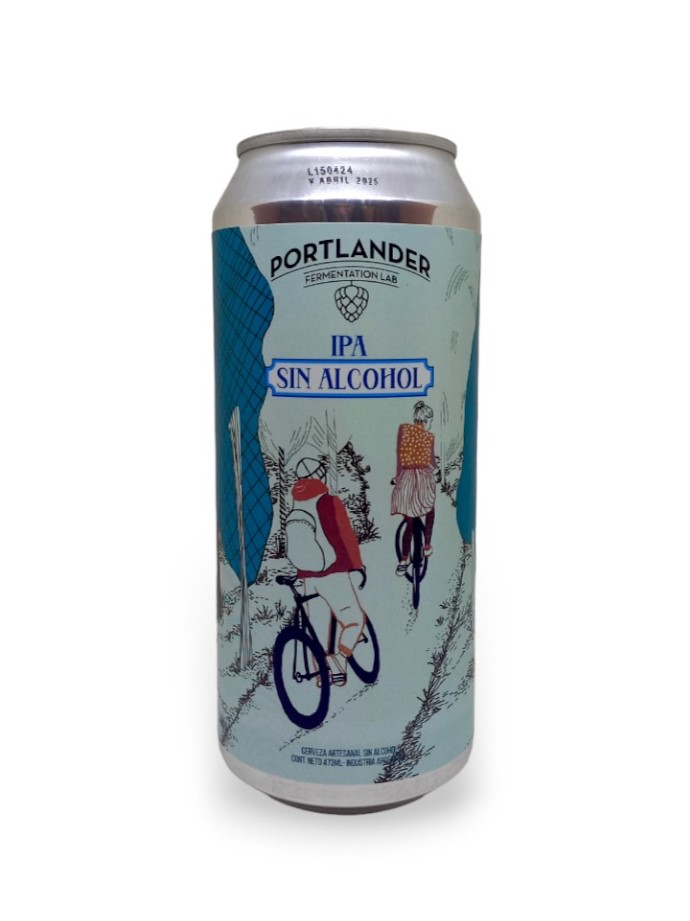 CERVEZA IPA SIN ALCOHOL -JUGUEMOS EN EL BOSQUE- PORTLANDER LATA X 473 CC
