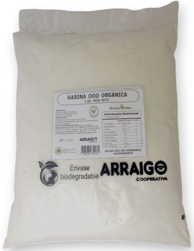 HARINA 000 ORGANICA BROTES VERDES X 1KG