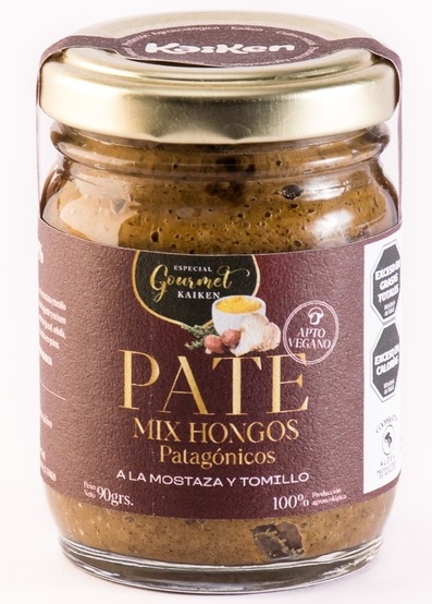 PATE MIX HONGOS PATAGONICOS A LA MOSTAZA Y TOMILLO KAIKEN X 90 GRS