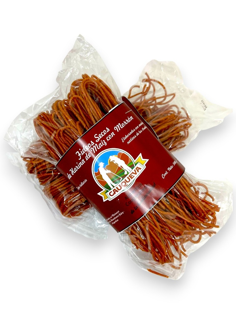 FIDEOS MAIZ Y MORRON CAUQUEVA X 300 GRS