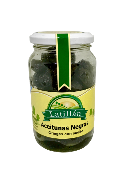 ACEITUNAS NEGRAS GRIEGAS LATILLAN X 200 GRS