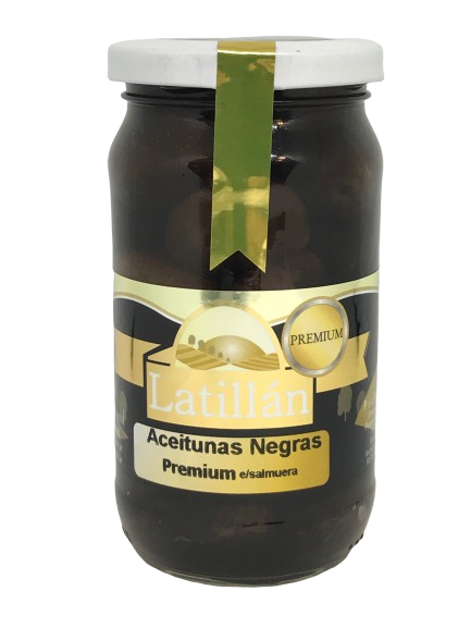 ACEITUNAS NEGRAS PREMIUN LATILLAN X 330 GRS