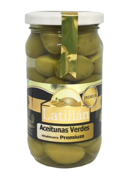 ACEITUNAS VERDES PREMIUN LATILLAN X 330 GRS