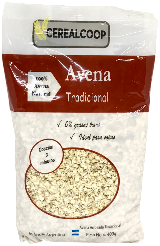 AVENA ARROLLADA TRADICIONAL CEREALCOOP X 400 GRS