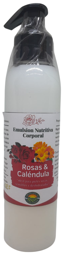 EMULSION PARA EL CUERPO ROSAS Y CALENDULA AROMAS DEL ALTO VALLE X 100 GRS