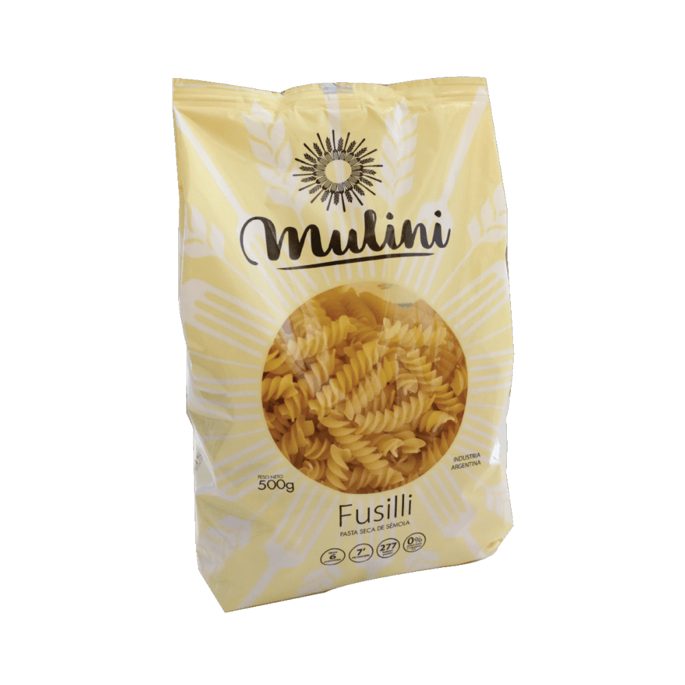 FIDEOS FUSILLI MULINI X 500 GRS