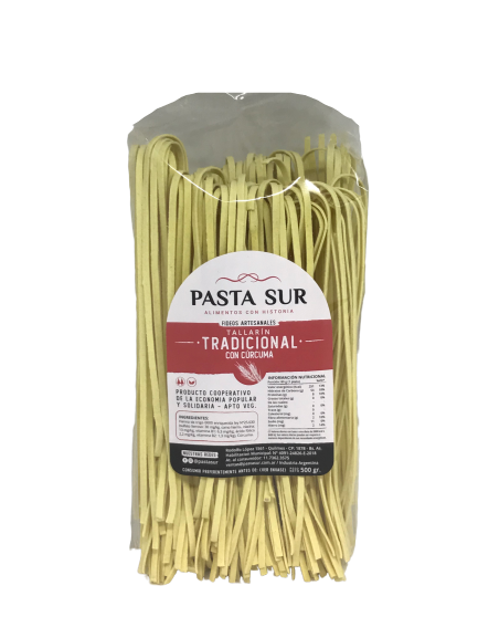FIDEOS AGROECOLÓGICOS TALLARIN TRADICIONAL PASTA SUR X 500 GRS