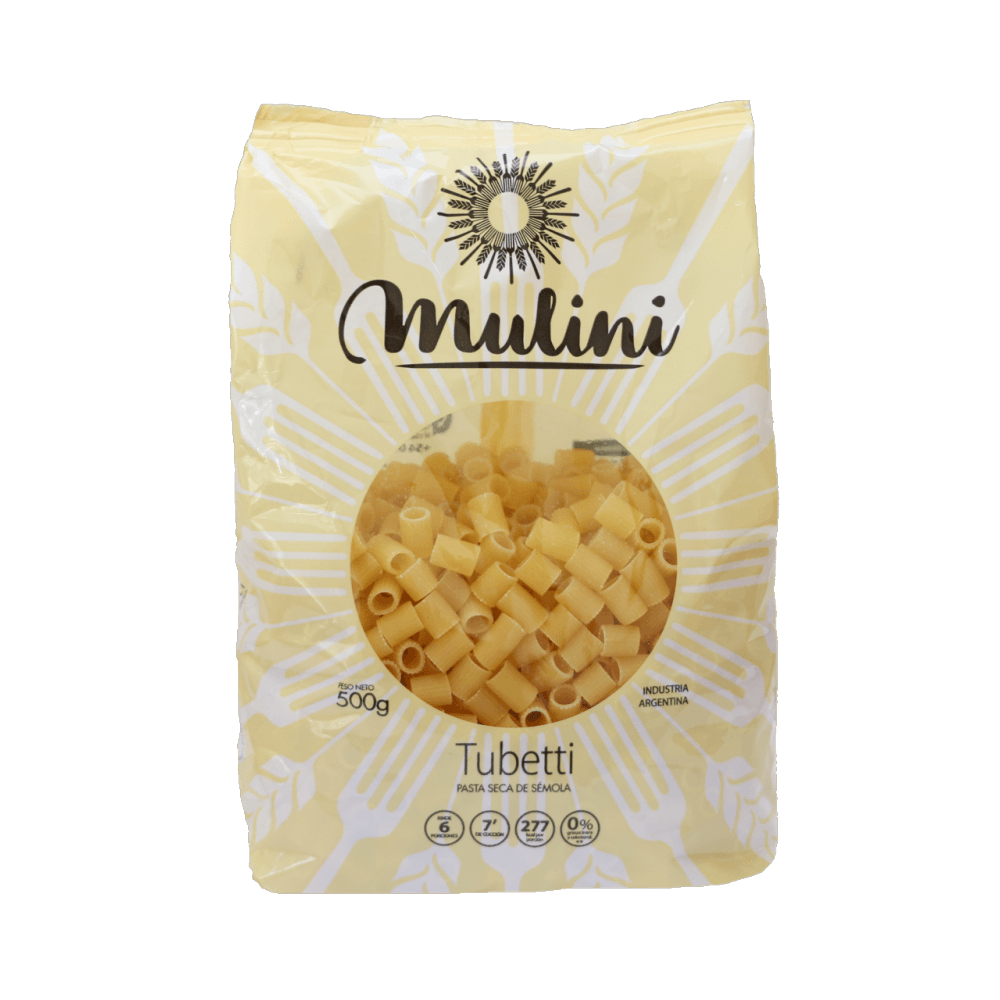 FIDEOS TUBETTI MULINI X 500 GRS