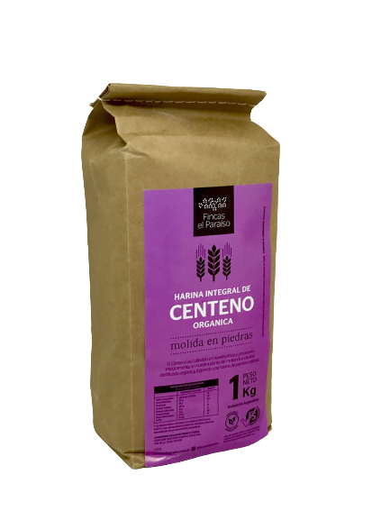 HARINA CENTENO INTEGRAL -MOLIDA EN PIEDRAS- FINCAS EL PARAISO X 1 KG 