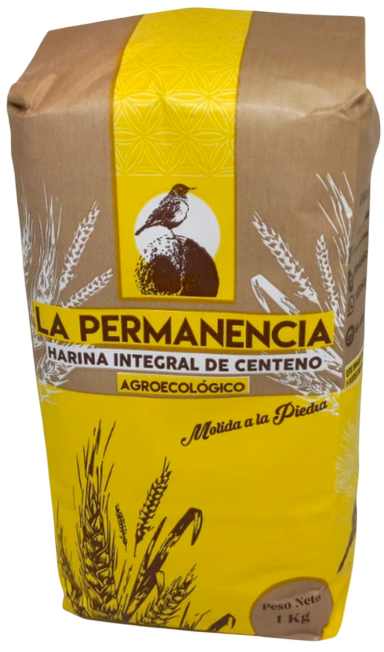 HARINA CENTENO INTEGRAL AGROECOLOGICA LA PERMANENCIA X 1KG