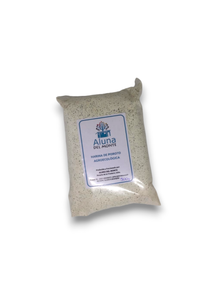 HARINA DE POROTO NEGRO ALUNA DEL MONTE X 500 GRS