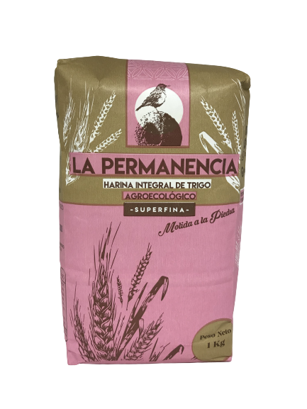 HARINA TRIGO INTEGRAL SUPERFINA AGROECOLOGICA LA PERMANENCIA X 1KG