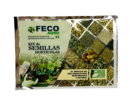 KIT SEMILLAS HORTICOLAS TEMPORADA PRIMAVERA-VERANO LA HUERTA FAMILIAR X 8 SOBRES