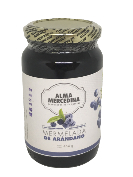​​MERMELADA ARANDANOS ALMA MERCEDINA X 460 GRS