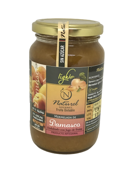 MERMELADA DAMASCO NATUREL GOURMET X 400 GRS