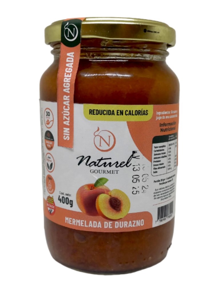 MERMELADA DURAZNO NATUREL GOURMET X 400 GRS