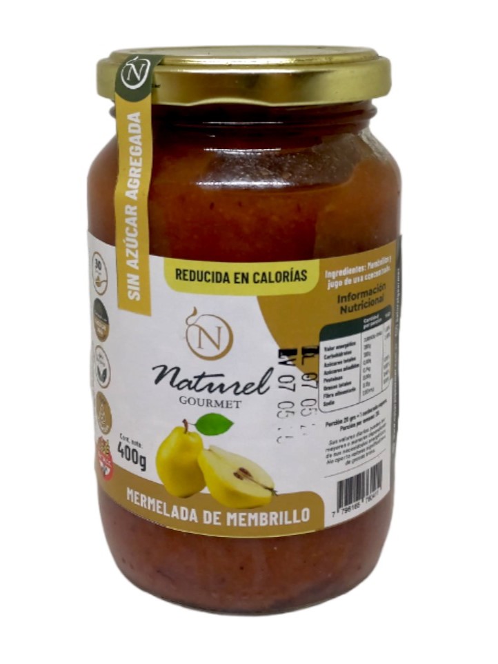 MERMELADA MEMBRILLO NATUREL GOURMET X 400 GRS