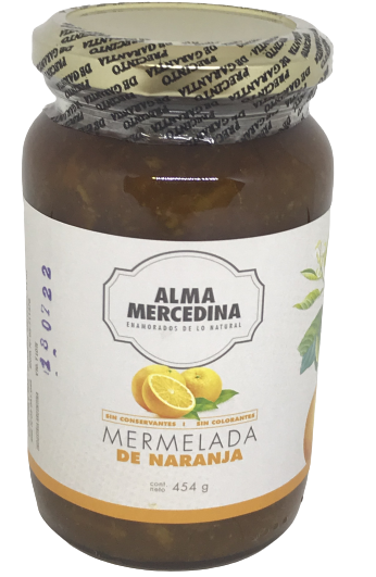 MERMELADA NARANJA ALMA MERCEDINA X 460 GRS