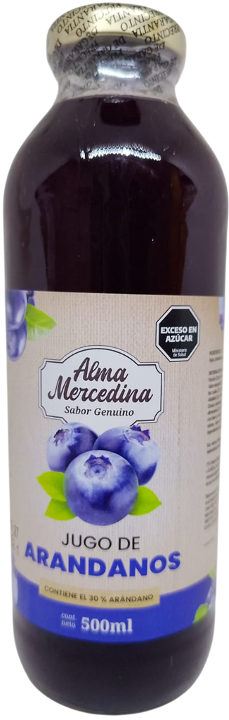 JUGO DE ARANDANOS ALMA MERCEDINA X 500 ML