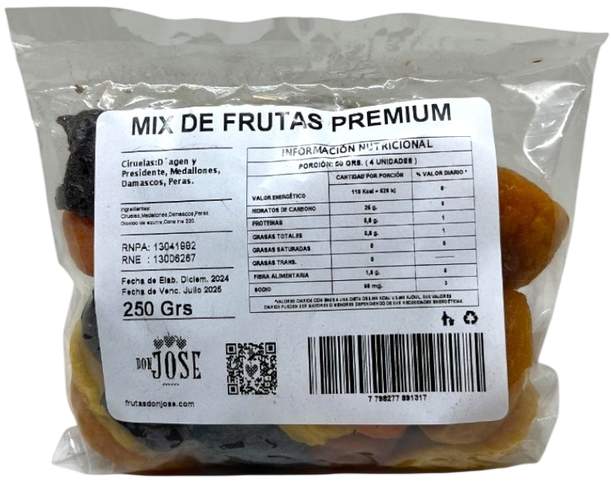 MIXTO FRUTAS DON JOSE X 250G