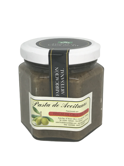 PASTA ACEITUNAS NEGRAS FINCAS DE CRUZ DEL EJE X 180 GRS
