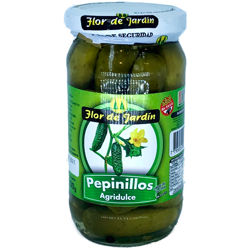​​​​​​​​PEPINILLOS AGRIDULCES FLOR DE JARDIN X 330 GRS