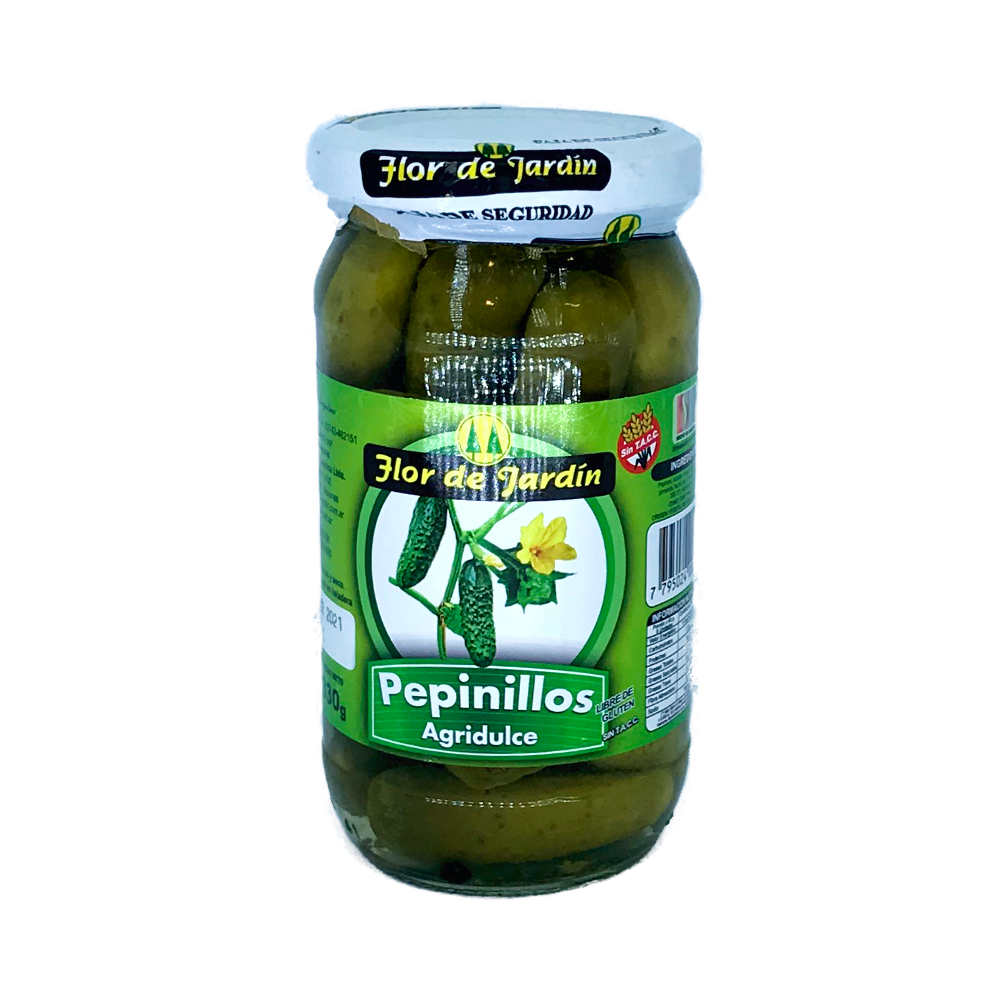​​​​​​​PEPINILLOS AGRIDULCES FLOR DE JARDIN X 330 GRS