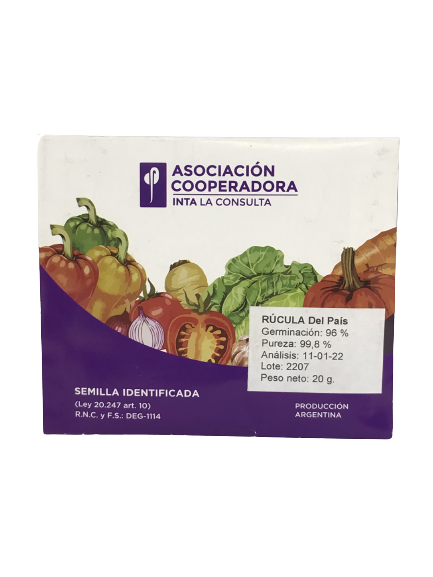 SEMILLAS RUCULA INTA X 20 GRS