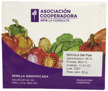 SEMILLAS RUCULA INTA X 20 GRS