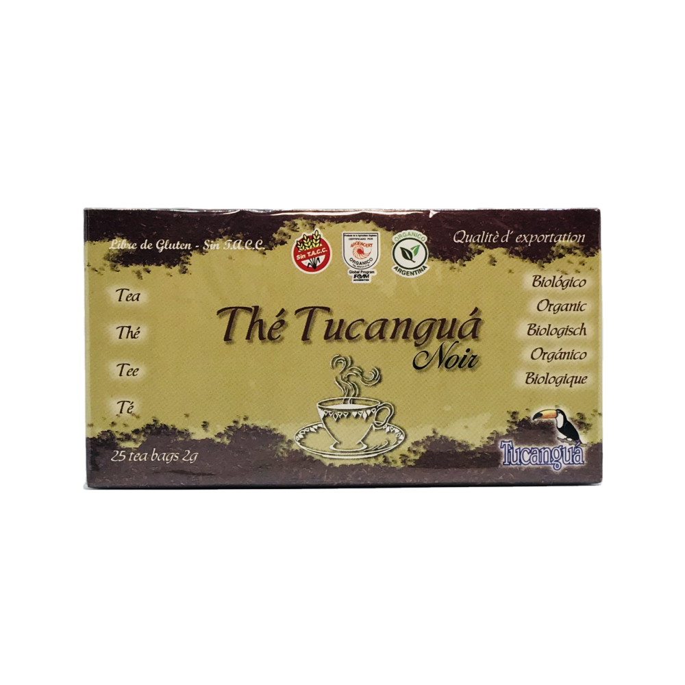 ​​​TE NEGRO ORGANICO SAQUITOS TUCANGUA CAJA X 25 U