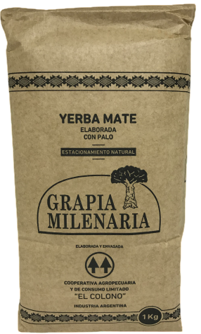 ​​​​​​​YERBA MATE GRAPIA MILENARIA -P. MADERA- X 1 KG