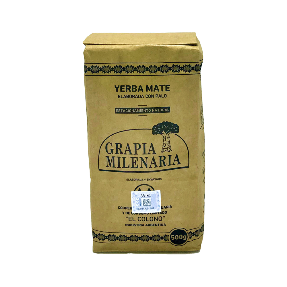 YERBA MATE GRAPIA MILENARIA -P. MADERA- X 500 GRS