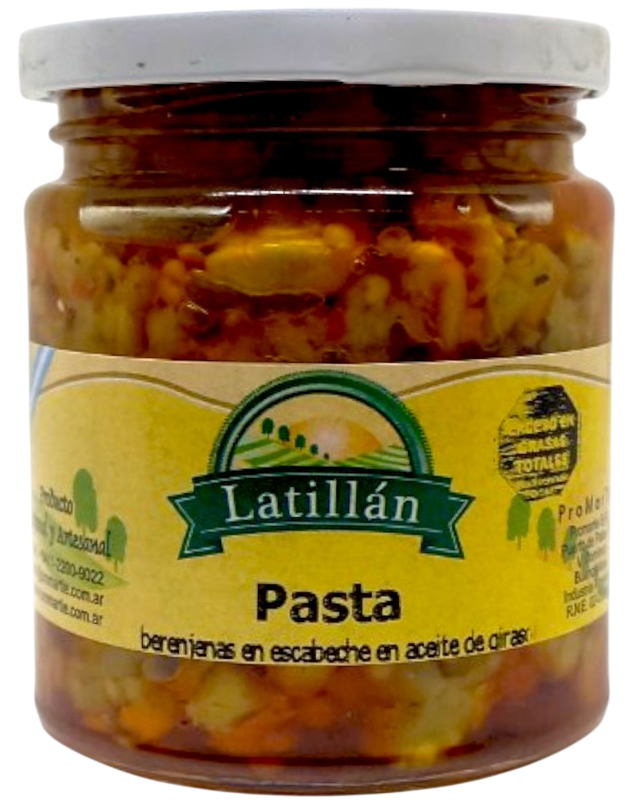 PASTA BERENJENAS EN ACEITE LATILLAN X 125 GRS
