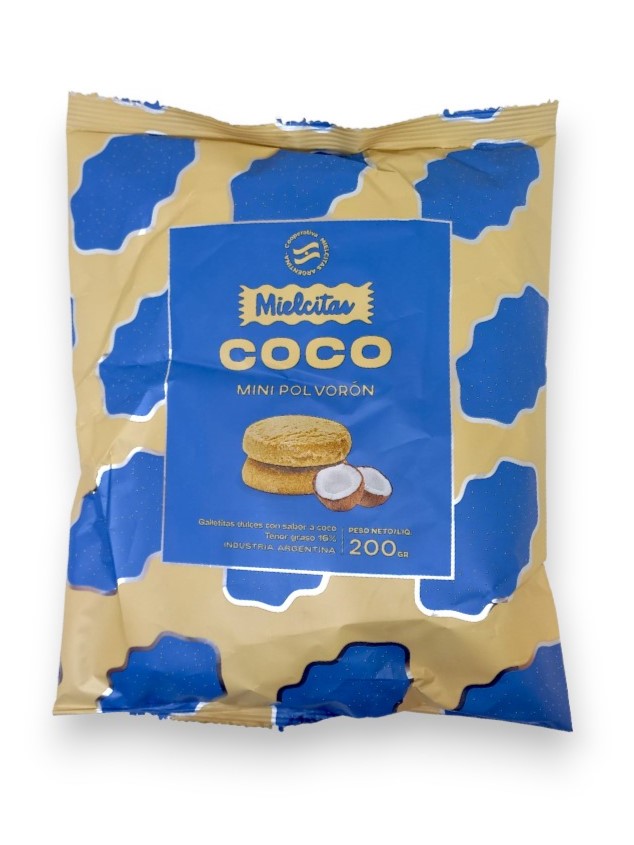 GALLETITAS DULCES COCO MIELCITAS X 200 GRS