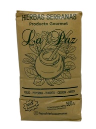 [p3288] HIERBAS SERRANAS (POLEO/PEPERINA/BURRITO/CEDRON/MENTA) LA PAZ X 500 GRS