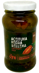 [p1827] ACEITUNA NEGRA RELLENA TOMATE SECO CUCHIYACO X 200 GRS