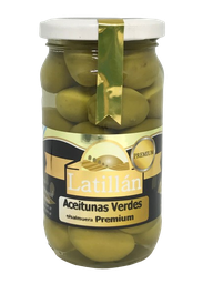 [p1067] ACEITUNAS VERDES PREMIUN LATILLAN X 330 GRS