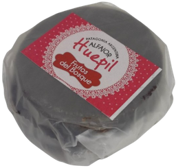 [p1017] ALFAJOR HUEPIL RELLENO F. DEL BOSQUE CUBIERTO CHOCOLATE X 80 GRS