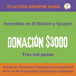 [p1009] DONACION X $3000