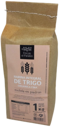 [p2883] ​​​​HARINA TRIGO INTEGRAL ORGANICA FINA -MOLIDA EN PIEDRAS- FINCAS EL PARAISO X 1 KG