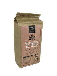 [p0645] HARINA TRIGO INTEGRAL ORGANICA GRUESA -MOLIDA EN PIEDRAS- FINCAS EL PARAISO X 1 KG
