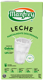 [p1158] LECHE UAT DESCREMADA HOMOGENEIZADA X 1L MANFREY