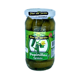 [p0291] ​​​​​​​PEPINILLOS AGRIDULCES FLOR DE JARDIN X 330 GRS