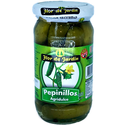 [p0291] ​​​​​​​PEPINILLOS AGRIDULCES FLOR DE JARDIN X 330 GRS