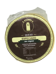 [p1381] QUESO ESPECIADO CON OREGANO LAS DOS S -HORMITA 500 APROX-