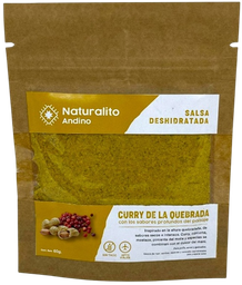 [p2887] SALSA DESHIDRATADA CURRY DE LA QUEBRADA NATURALITO ANDINO X 60 GRS