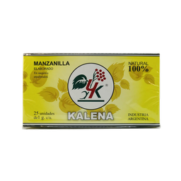 [p0351] ​​​TE MANZANILLA SAQUITOS KALENA X 25 U
