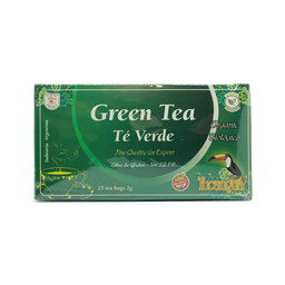 [p0357] ​​TE VERDE ORGANICO SAQUITOS TUCANGUA CAJA X 25 U