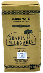 [p0383] YERBA MATE GRAPIA MILENARIA -P. MADERA- X 500 GRS